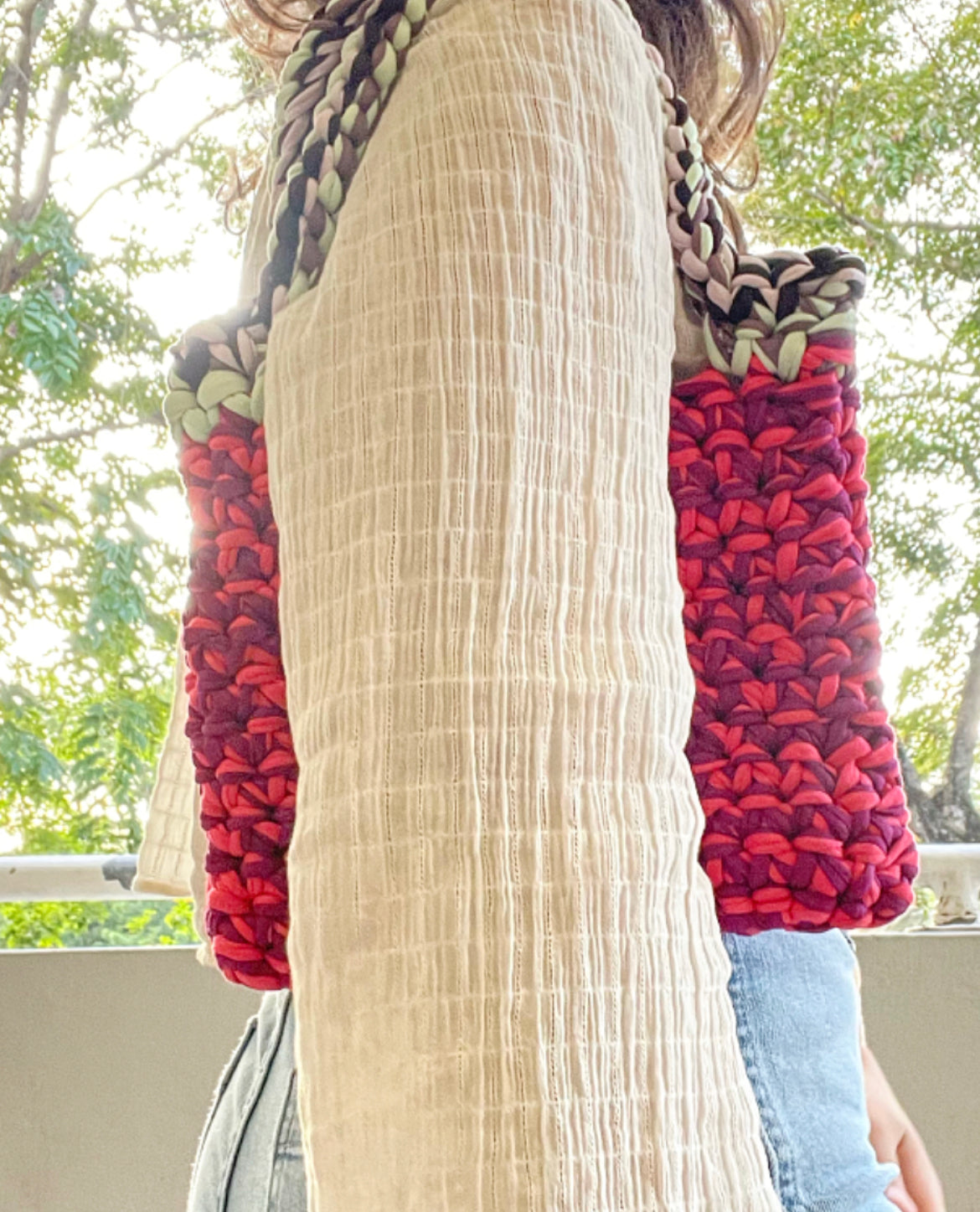 The Trendy Crochet Tote Bag