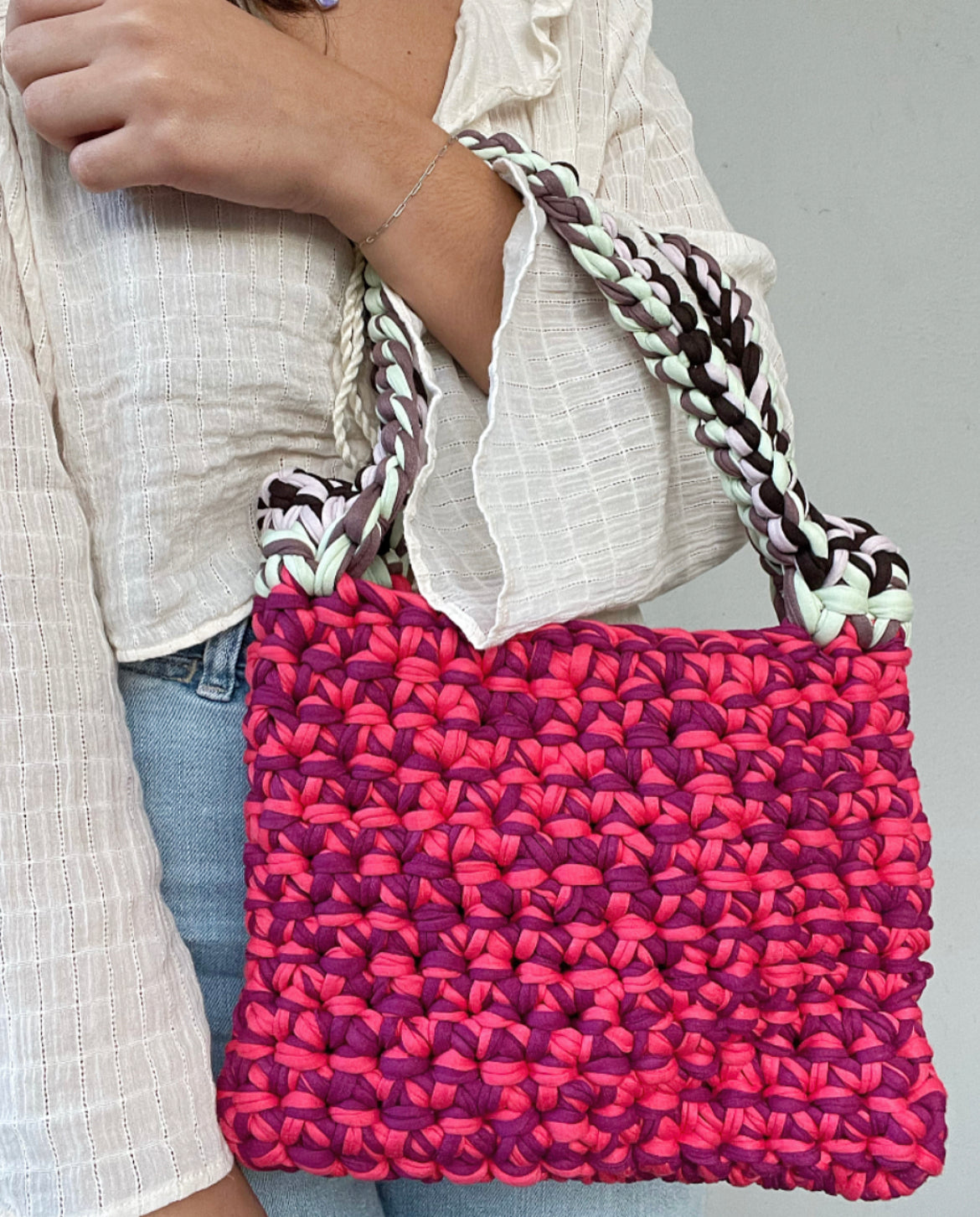 The Trendy Crochet Tote Bag