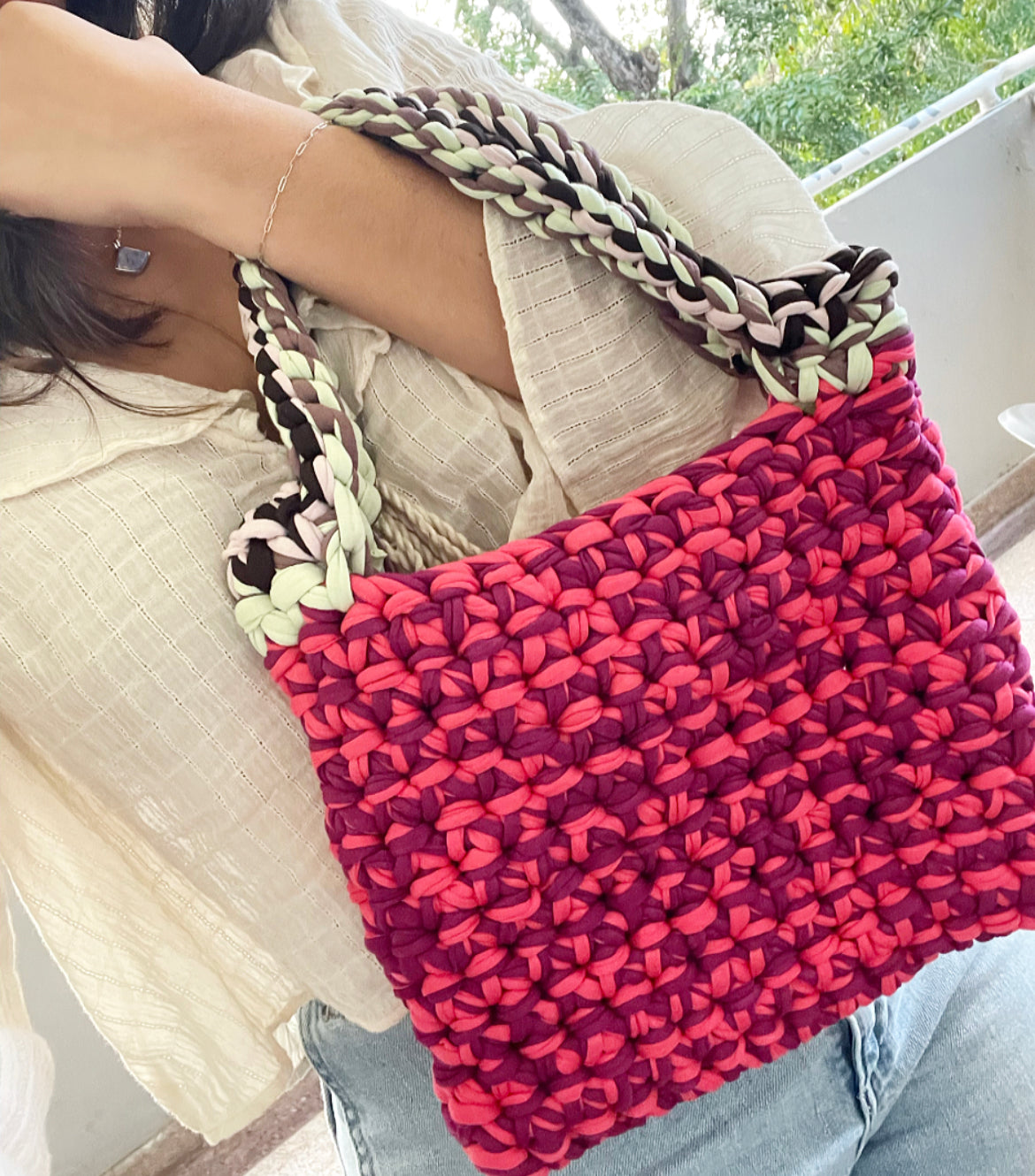 The Trendy Crochet Tote Bag